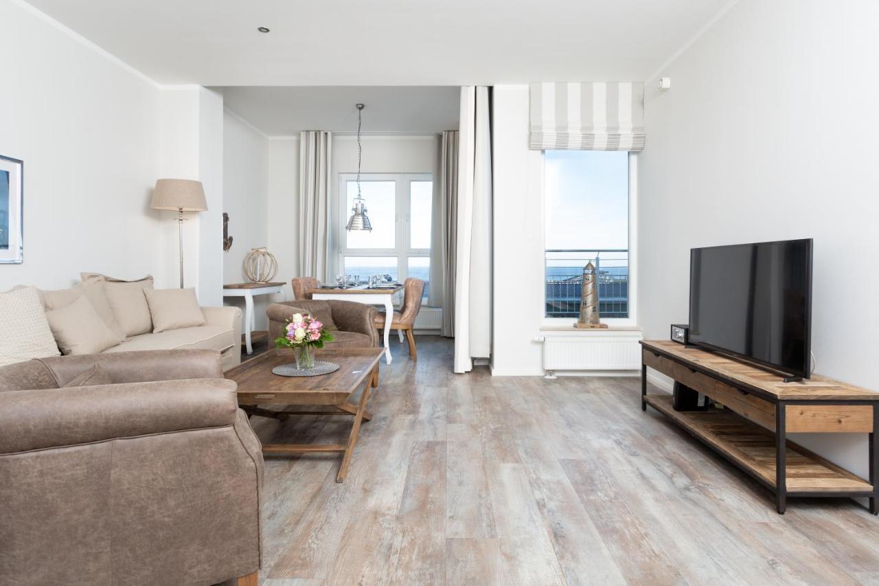 Strandnahe Fewos Mit Meerblick Und Dachterrasse, Residenz Bel Vital - Kategorie E Binz Chambre photo